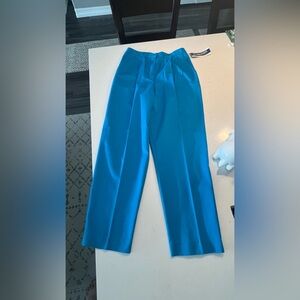 Pendleton Vibrant Blue High-rise waist with a pleated front Trousers size 10